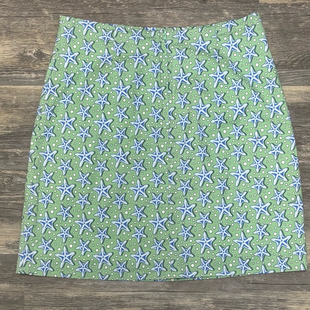 Vineyard Vines Starfish Print Pastel Cotton A-Line Mini Skirt Size 2 - Picture 12 of 16